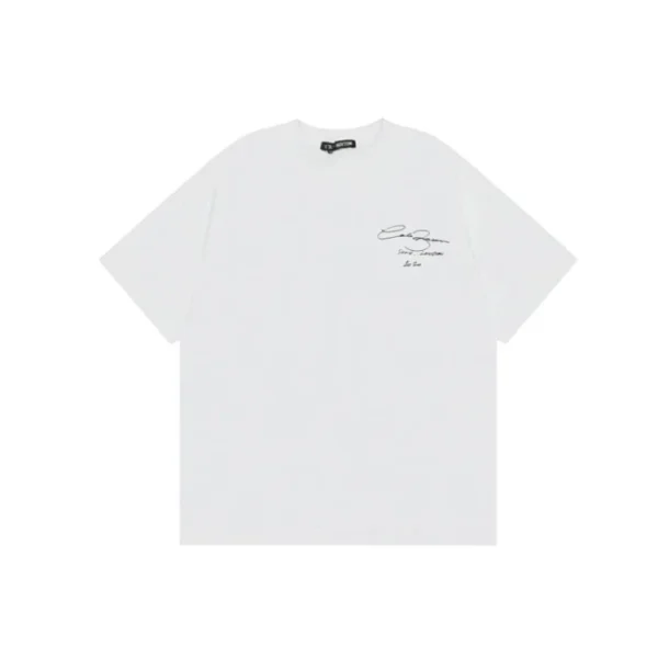 Short-sleeved collection in white